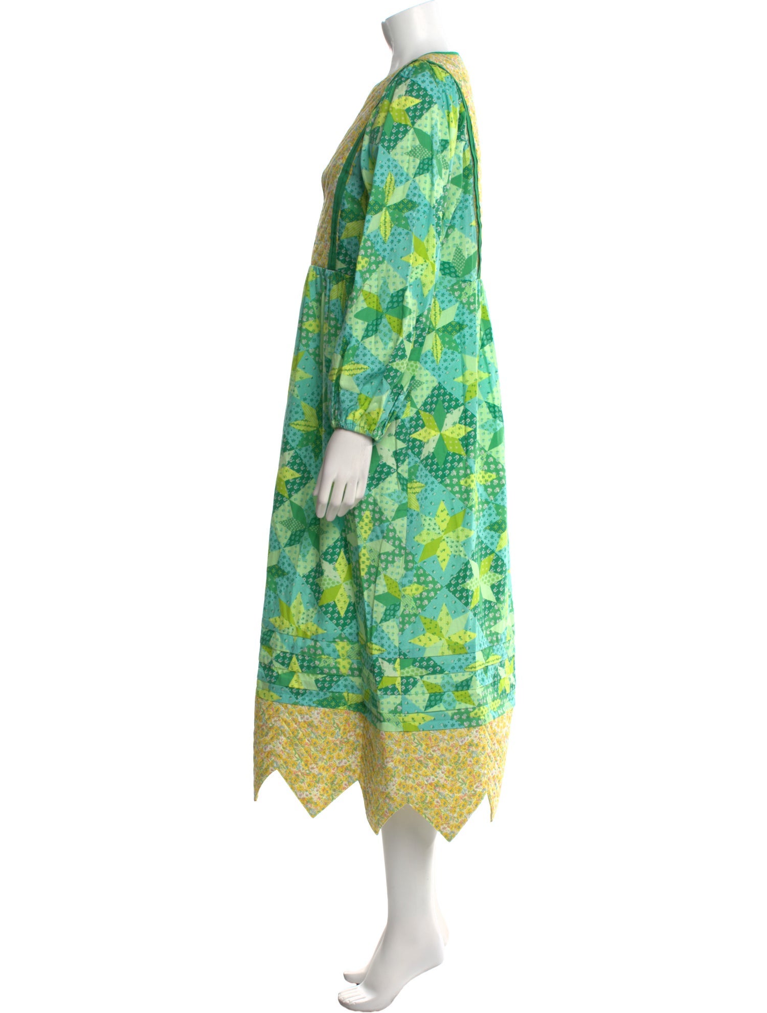 Muveil Printed Long Dress