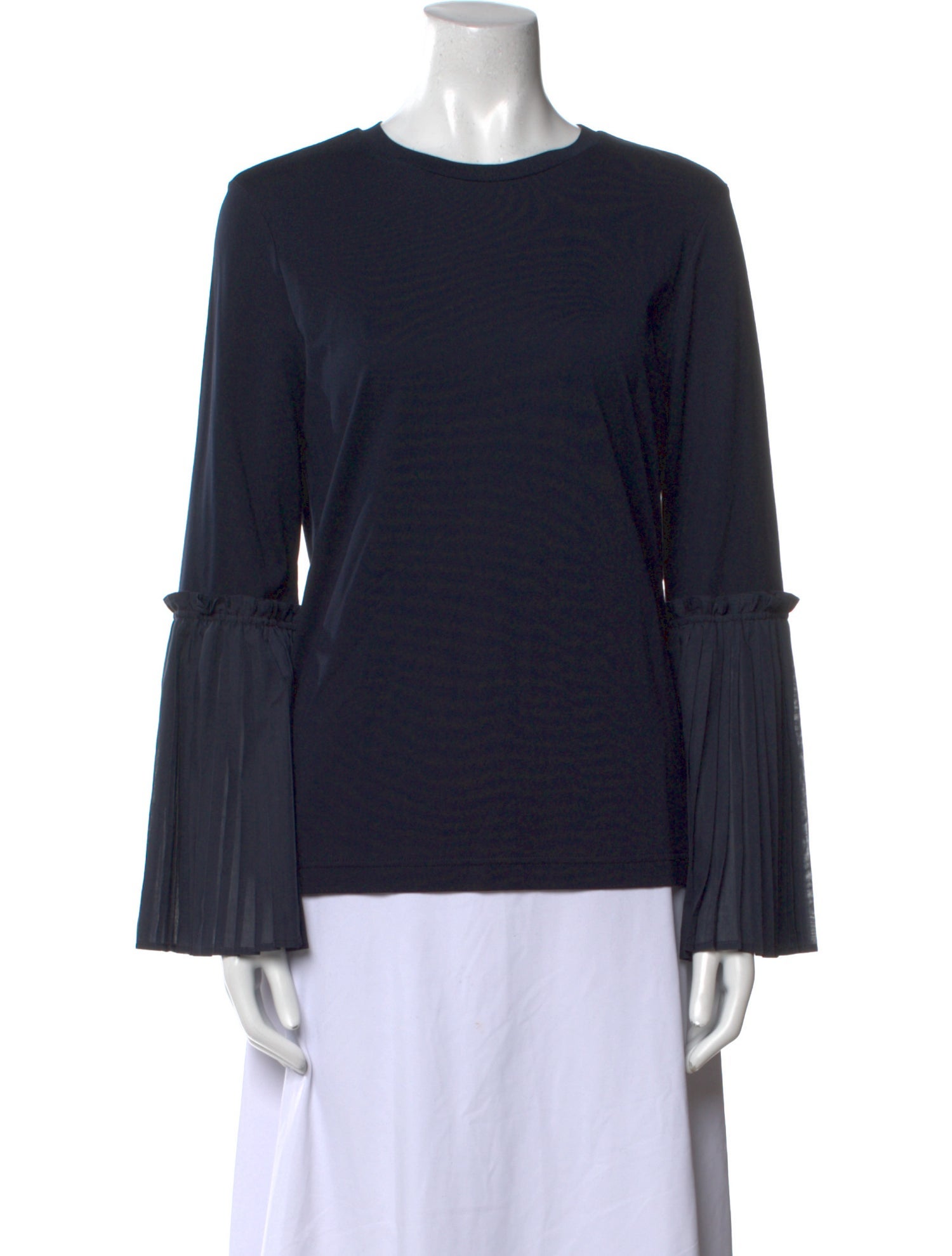 Muveil Crew Neck Long Sleeve Top