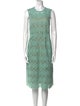 Muveil Lace Pattern Midi Length Dress