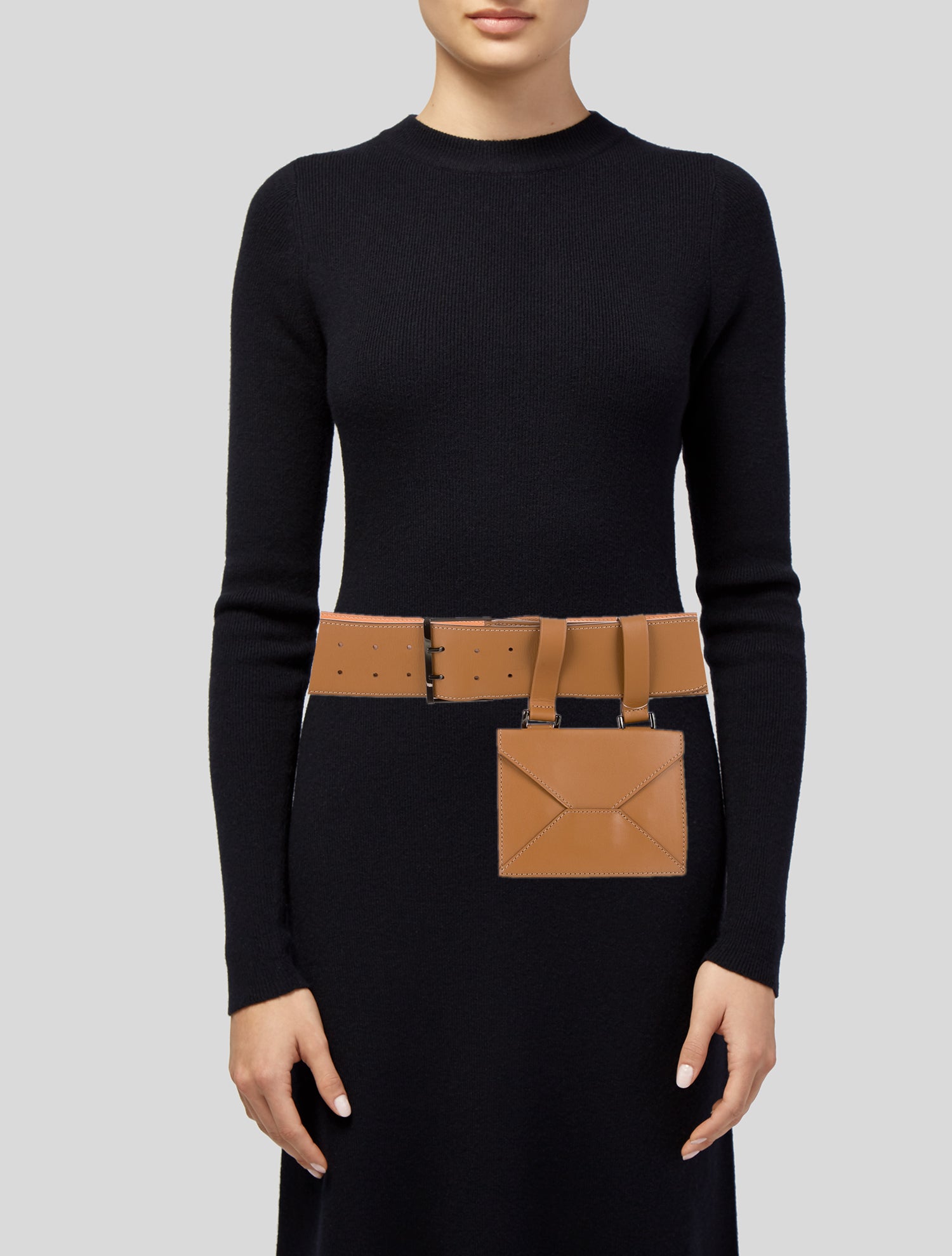 Maison Vaincourt Wide Leather Waist Belt