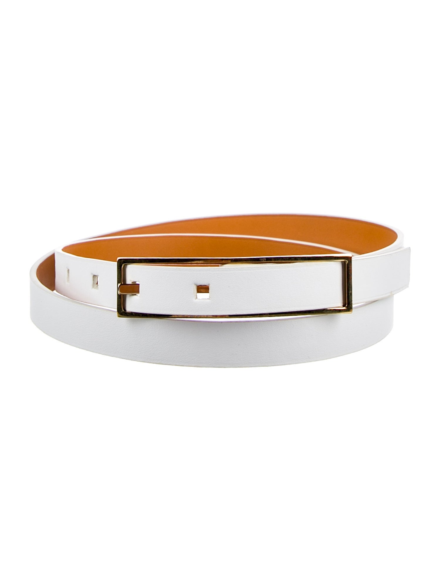 Maison Vaincourt Skinny Leather Belt