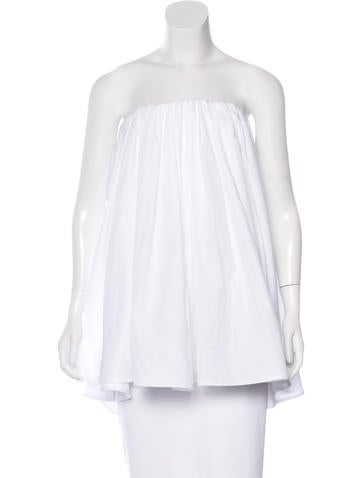 Maticevski 2016 Pleated Strapless Top