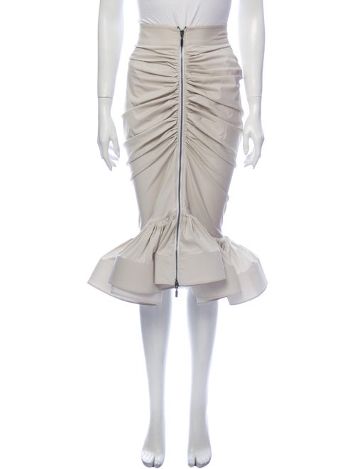 Maticevski Ruffle Embellishment Midi Length Skirt