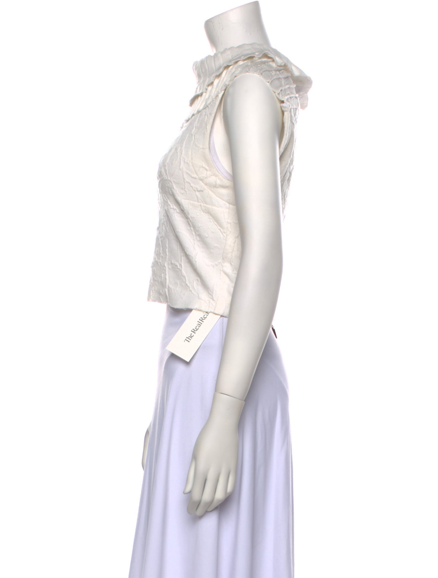 Maticevski Mock Neck Sleeveless Crop Top