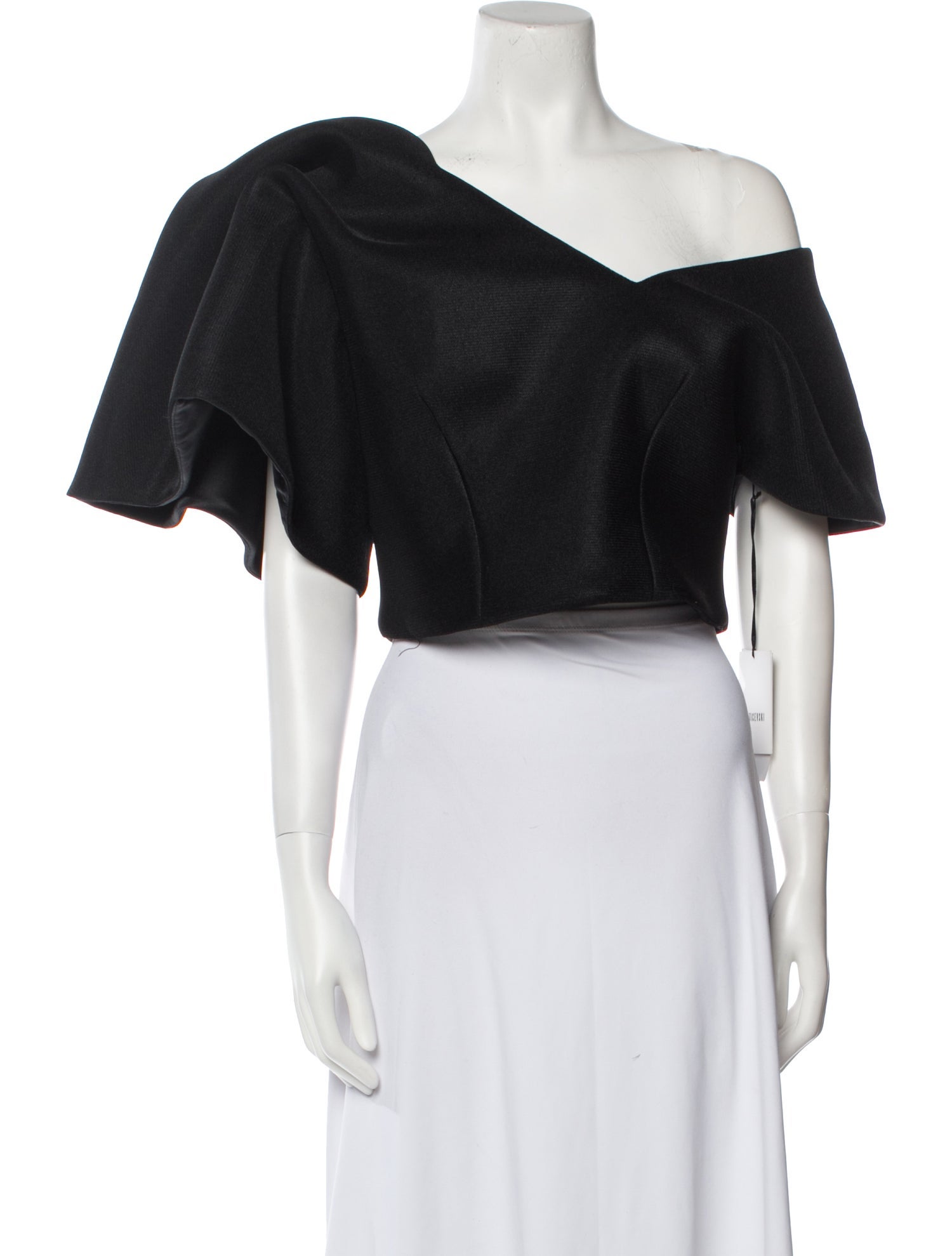 Maticevski One-Shoulder Short Sleeve Crop Top w/ Tags