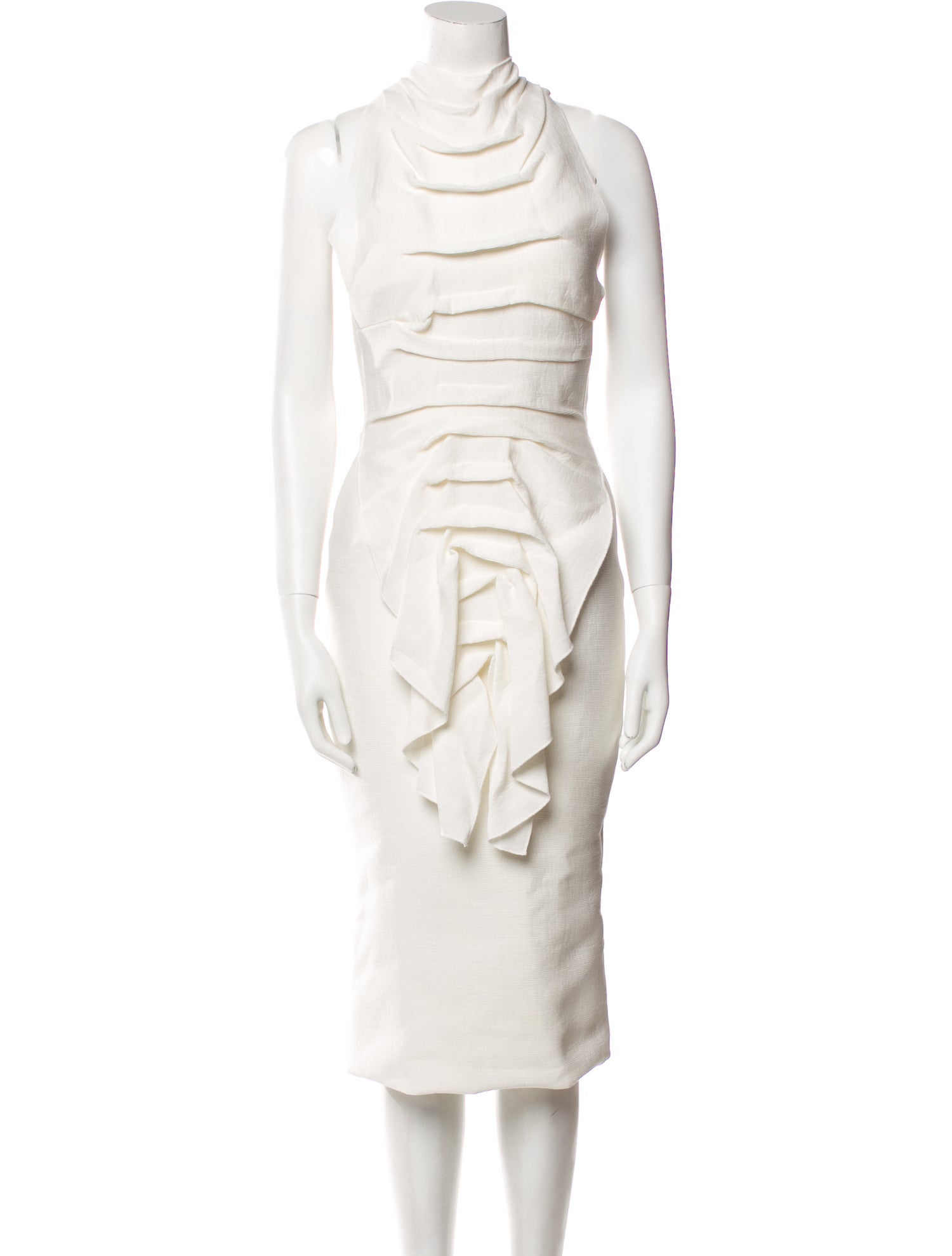 Maticevski Mock Neck Midi Length Dress