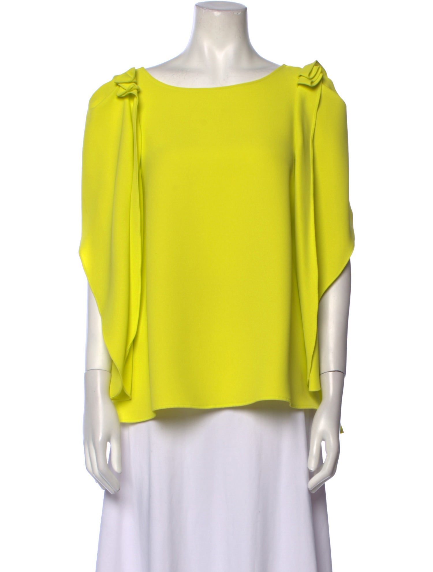 Maticevski Bateau Neckline Three-Quarter Sleeve Blouse