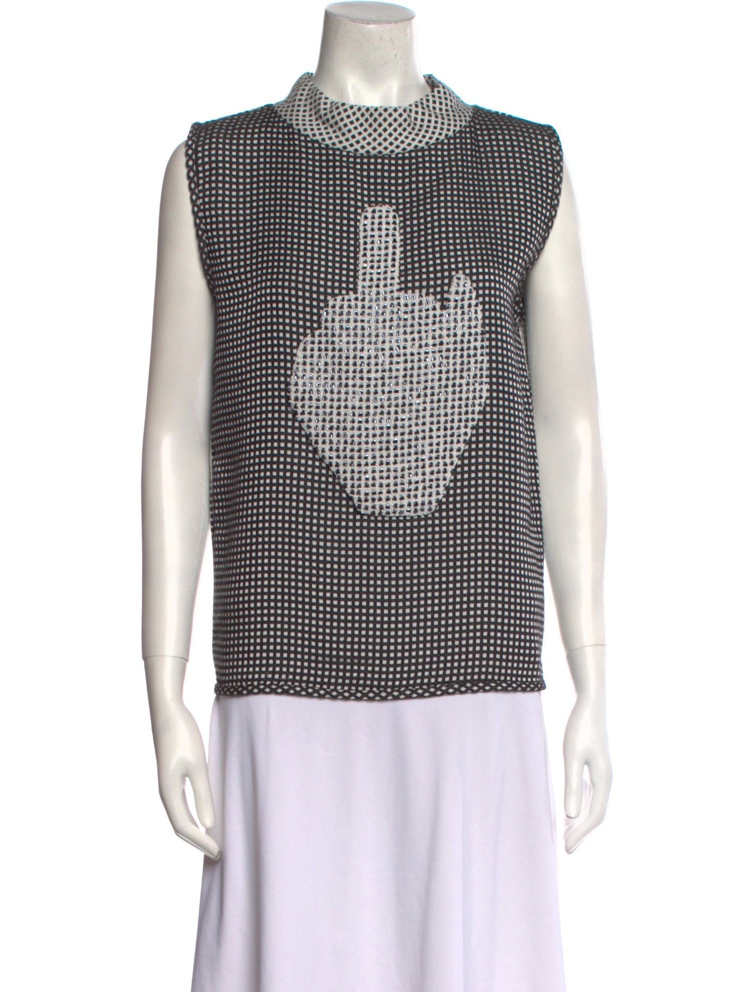 Maticevski Printed Mock Neck Blouse