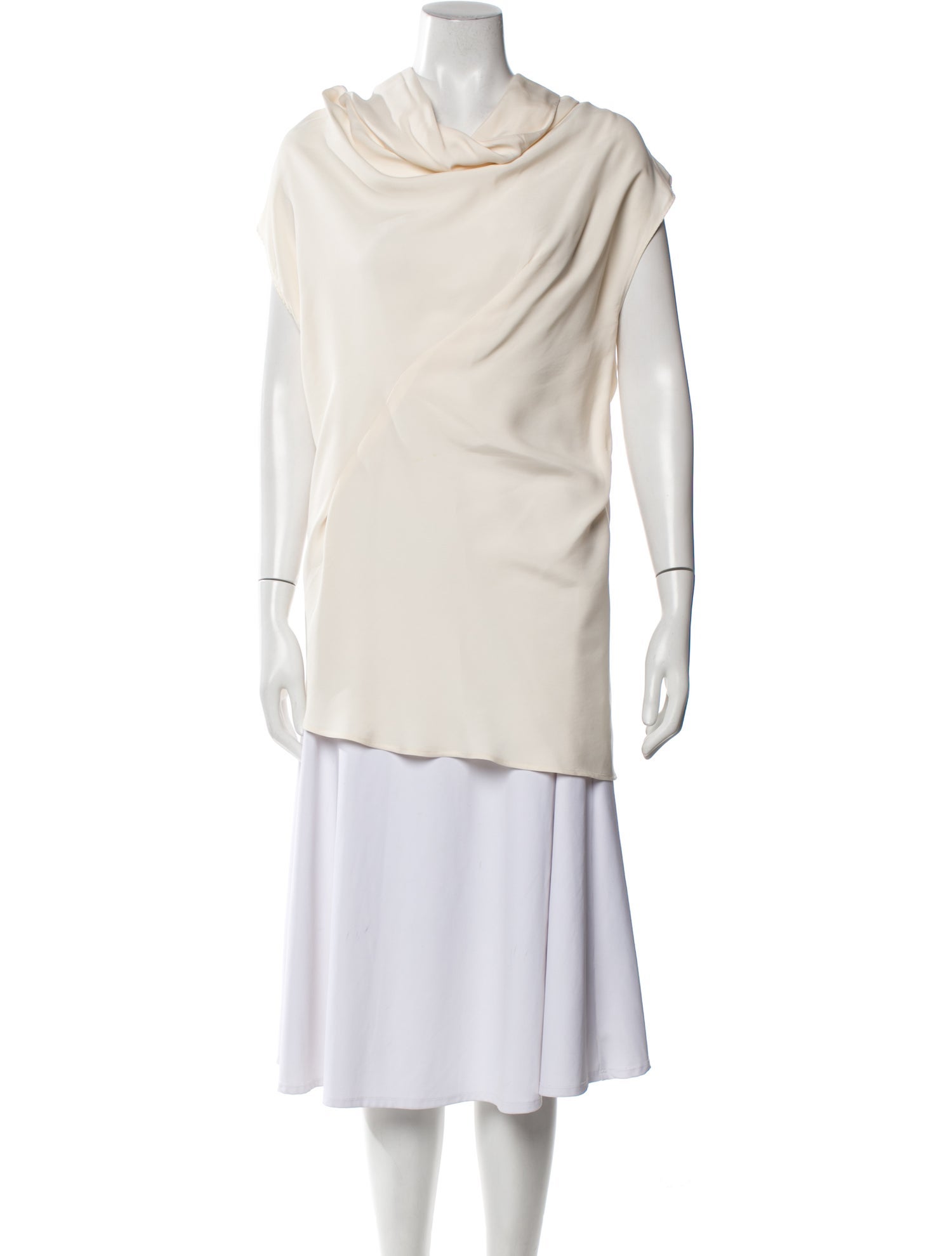 Maticevski Cowl Neck Sleeveless Tunic