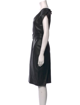 Maticevski Lambskin Knee-Length Dress