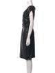 Maticevski Lambskin Knee-Length Dress
