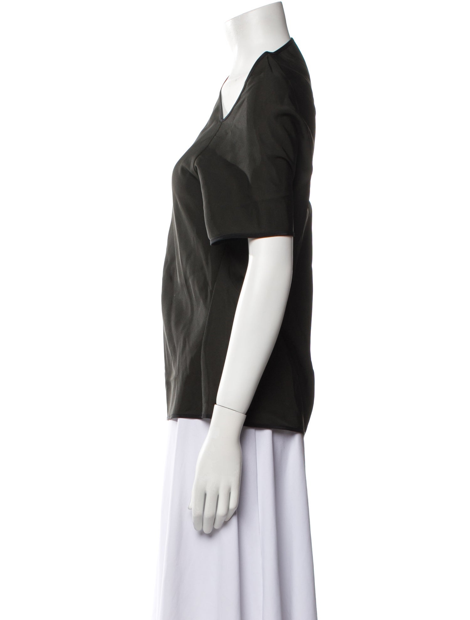 Maticevski One-Shoulder Short Sleeve Top