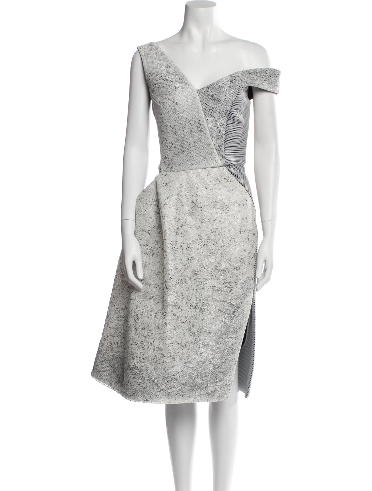 Maticevski One-Shoulder Midi Length Dress