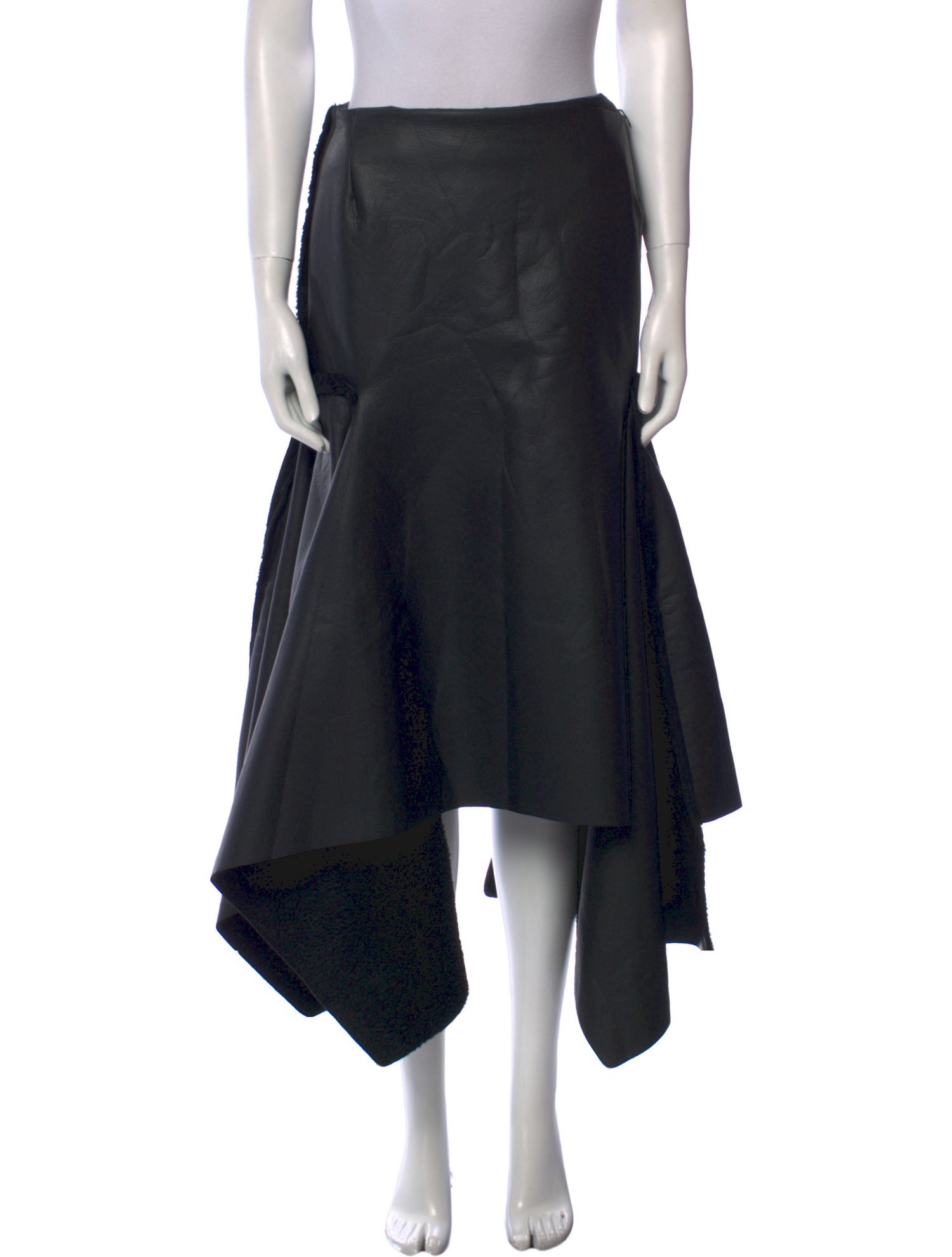 Maticevski Faux Fur Trim Midi Length Skirt w/ Tags