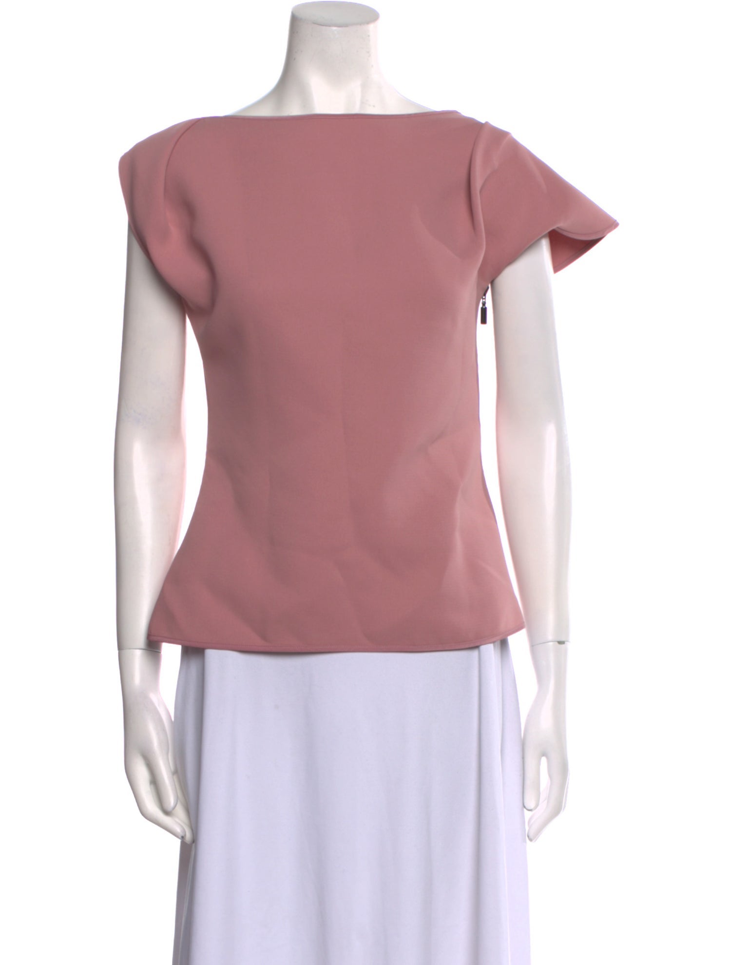 Maticevski Bateau Neckline Short Sleeve Top