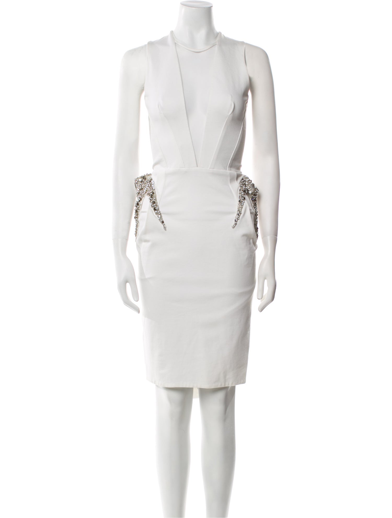 Maticevski Crew Neck Knee-Length Dress