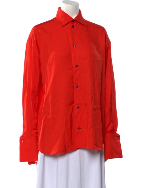 Maticevski Long Sleeve Button-Up Top