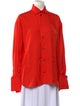 Maticevski Long Sleeve Button-Up Top