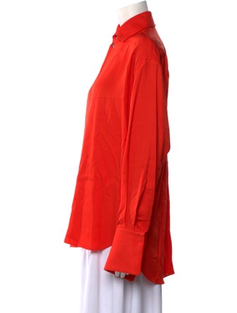 Maticevski Long Sleeve Button-Up Top