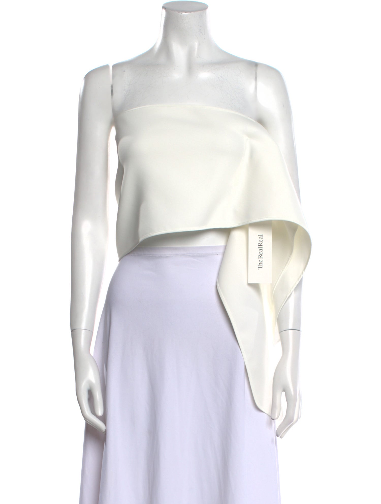 Maticevski Square Neckline Sleeveless Crop Top