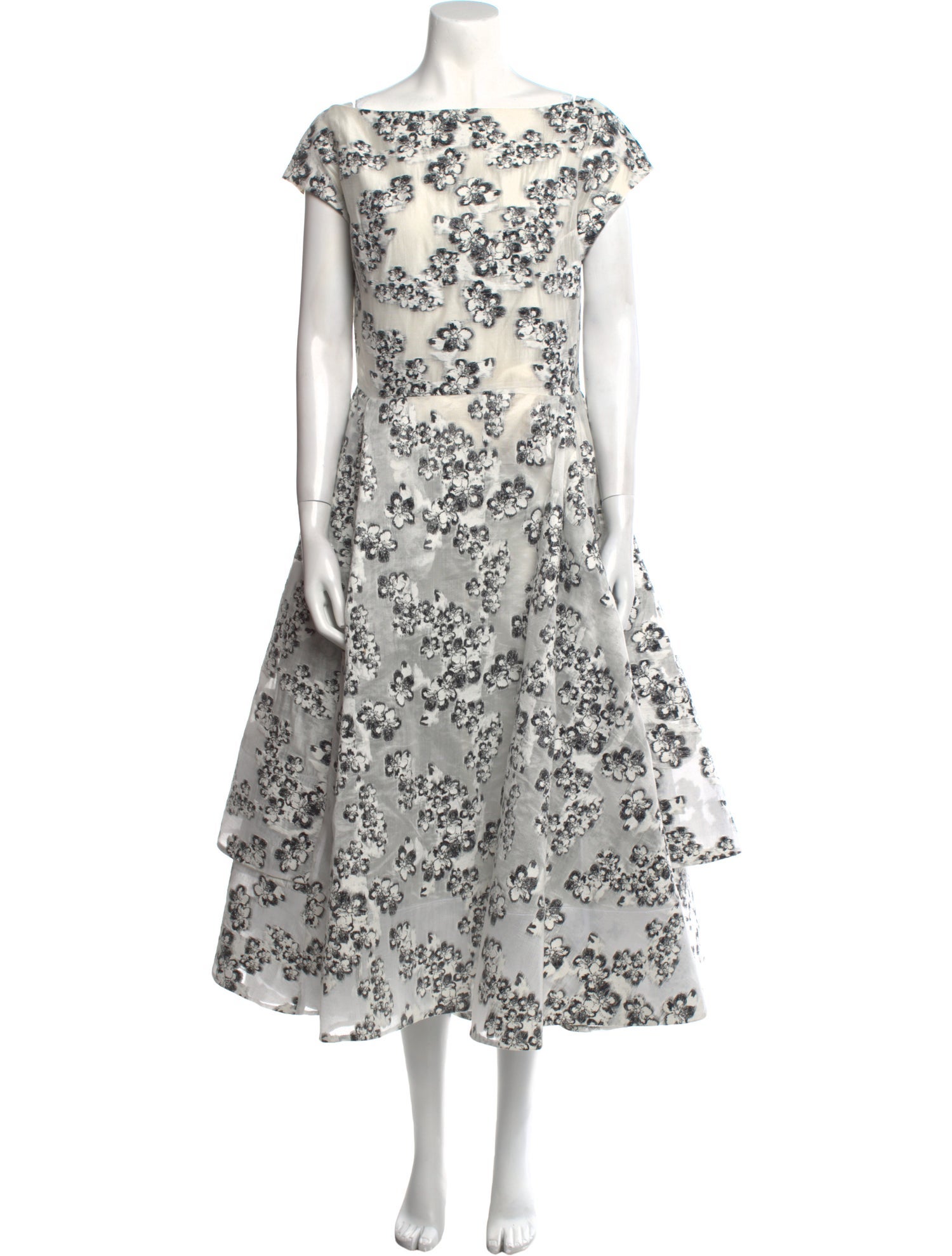 Maticevski Floral Print Long Dress