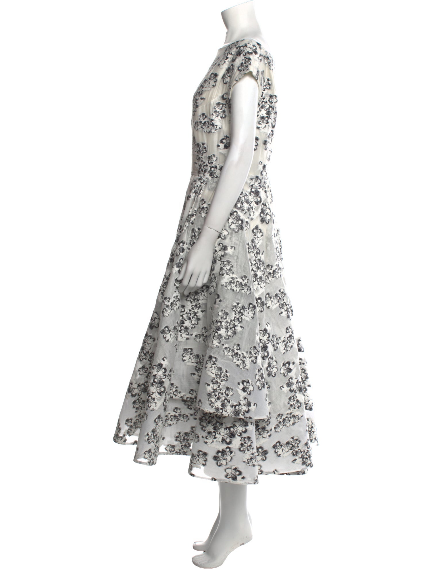 Maticevski Floral Print Long Dress