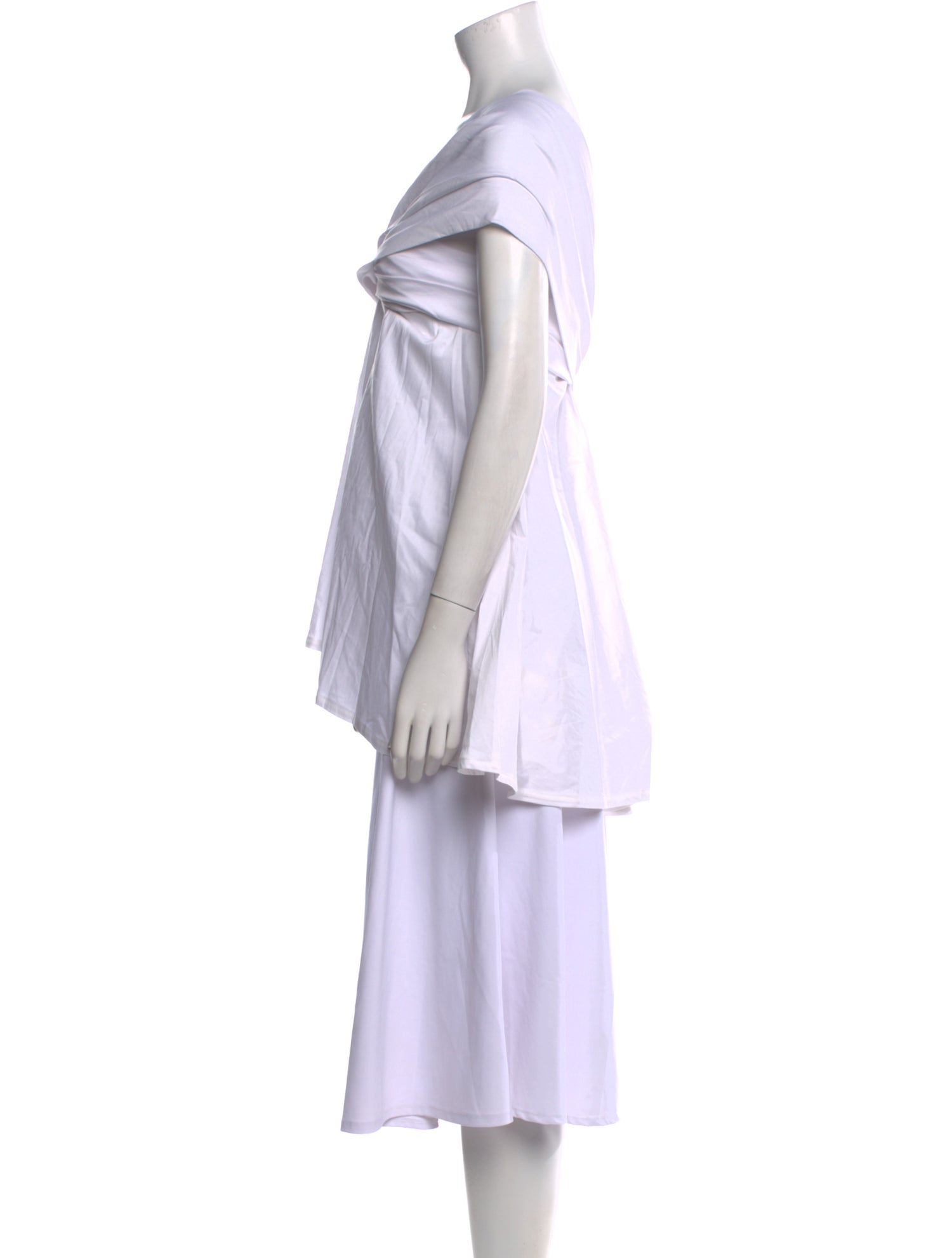 Maticevski One-Shoulder Short Sleeve Tunic