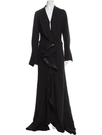Maticevski V-Neck Long Dress
