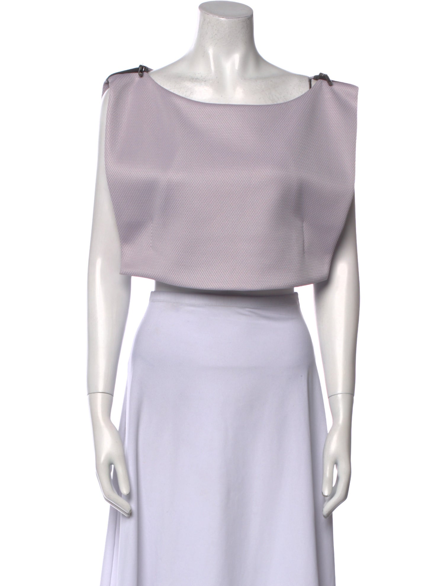 Maticevski Bateau Neckline Short Sleeve Crop Top w/ Tags