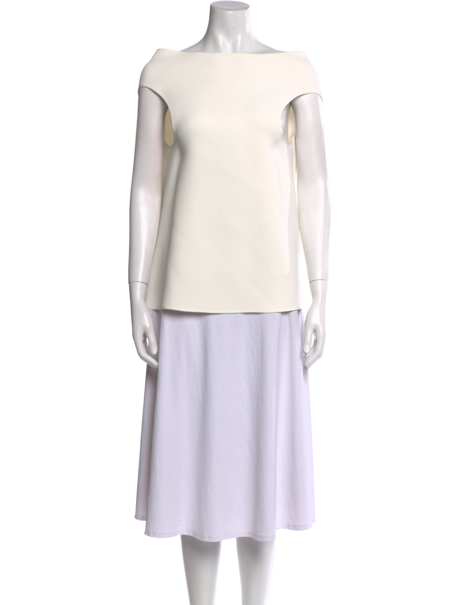 Maticevski Bateau Neckline Sleeveless Top