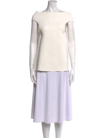 Maticevski Bateau Neckline Sleeveless Top