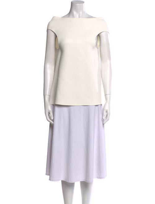 Maticevski Bateau Neckline Sleeveless Top