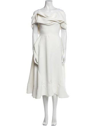 Maticevski Off-The-Shoulder Midi Length Dress