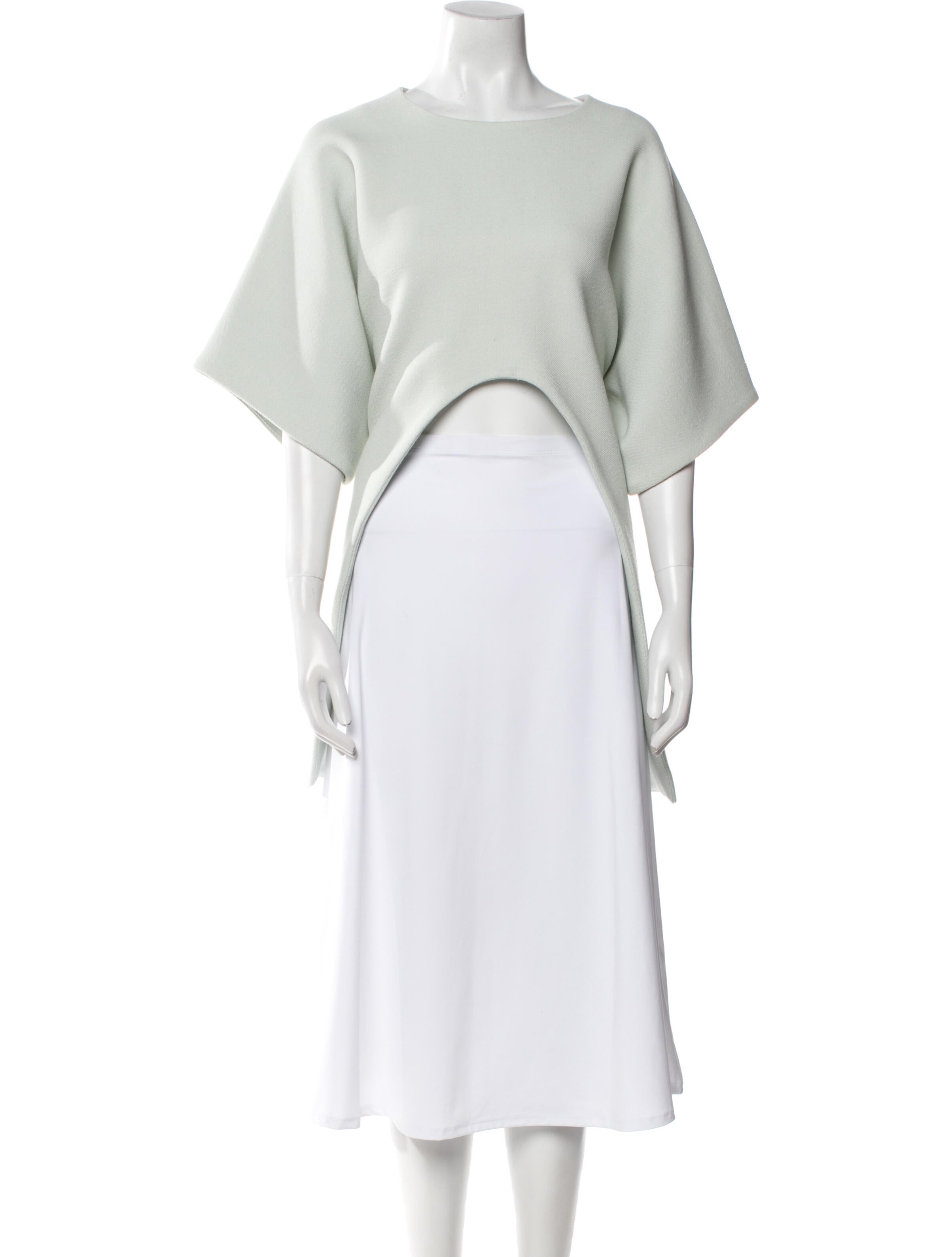 Maticevski Scoop Neck Short Sleeve Crop Top