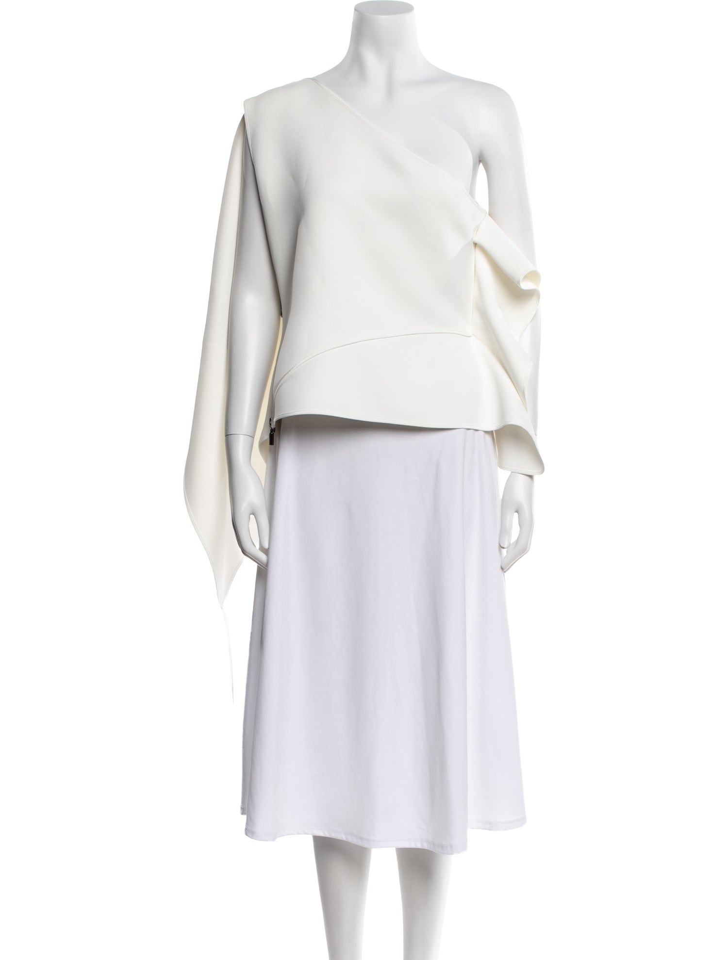 Maticevski One-Shoulder Long Sleeve Crop Top w/ Tags