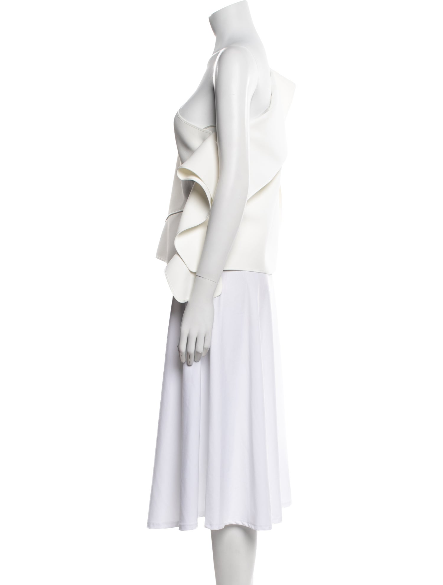 Maticevski One-Shoulder Long Sleeve Crop Top w/ Tags