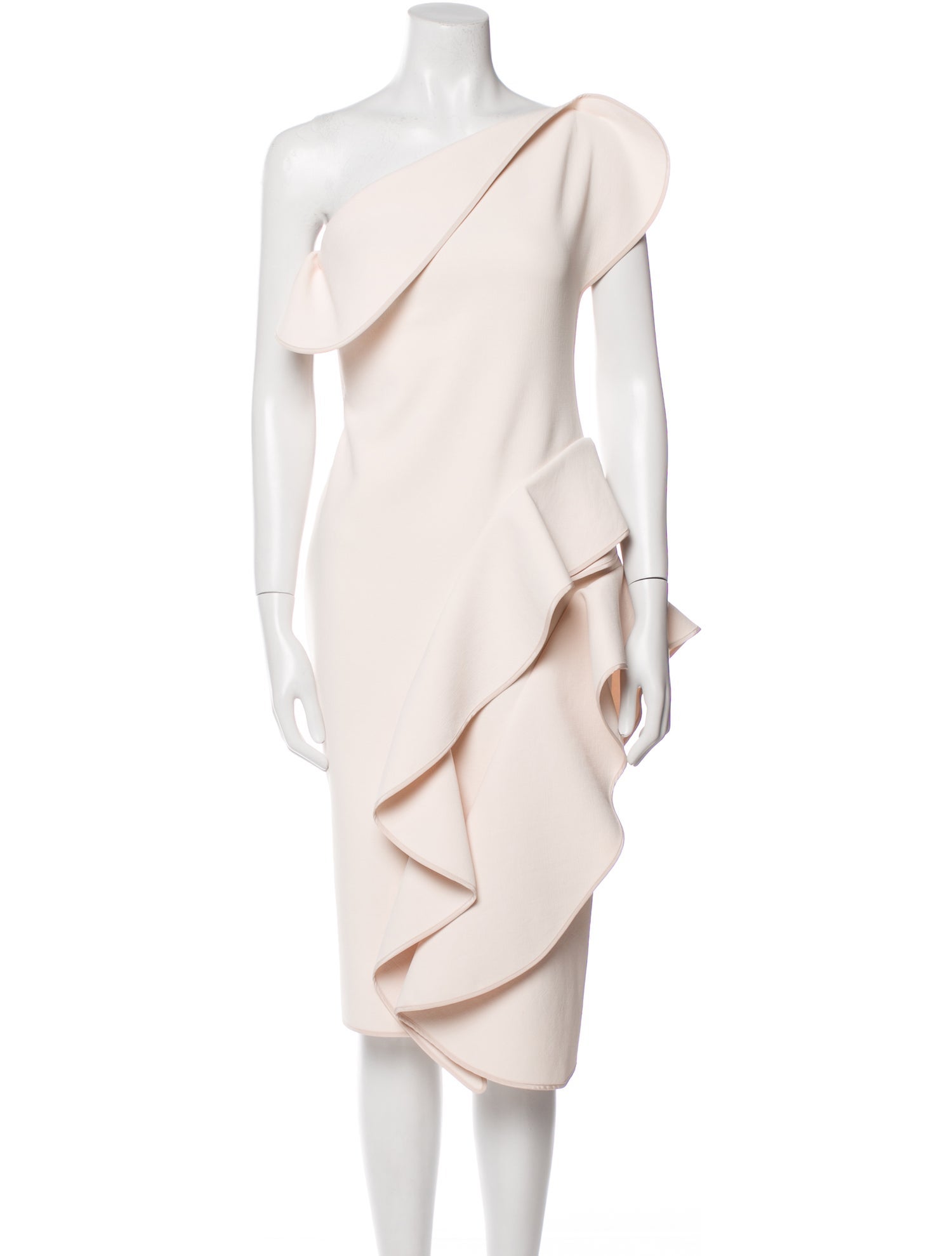 Maticevski One-Shoulder Midi Length Dress