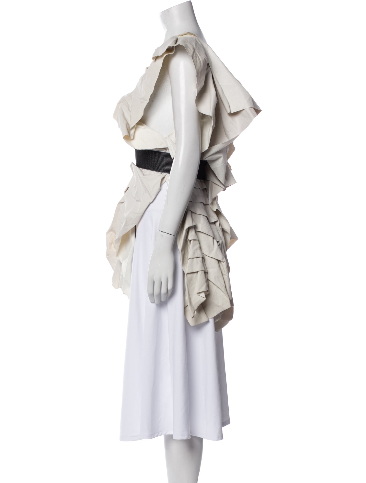 Maticevski Crew Neck Short Sleeve Blouse