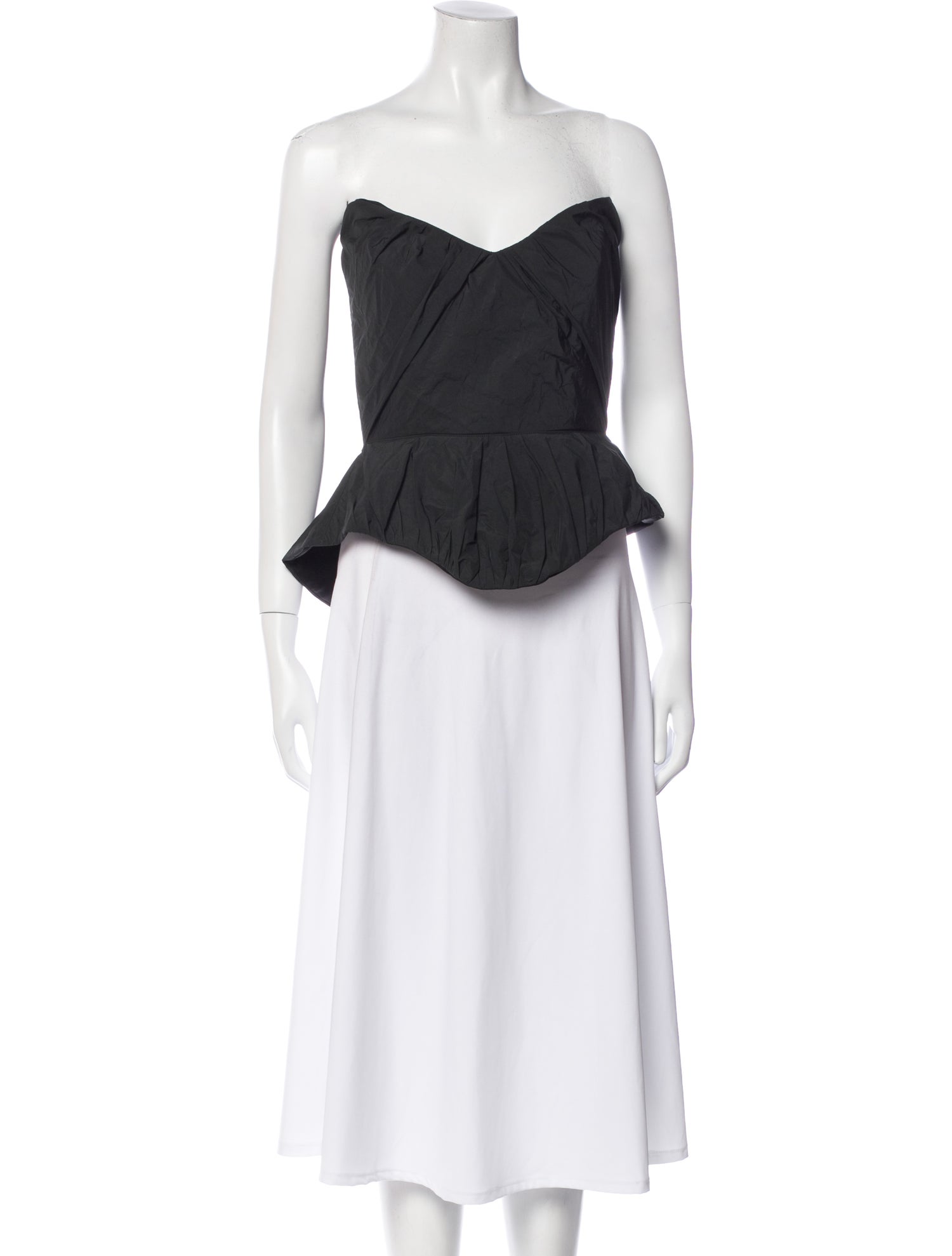 Maticevski Strapless Crop Top