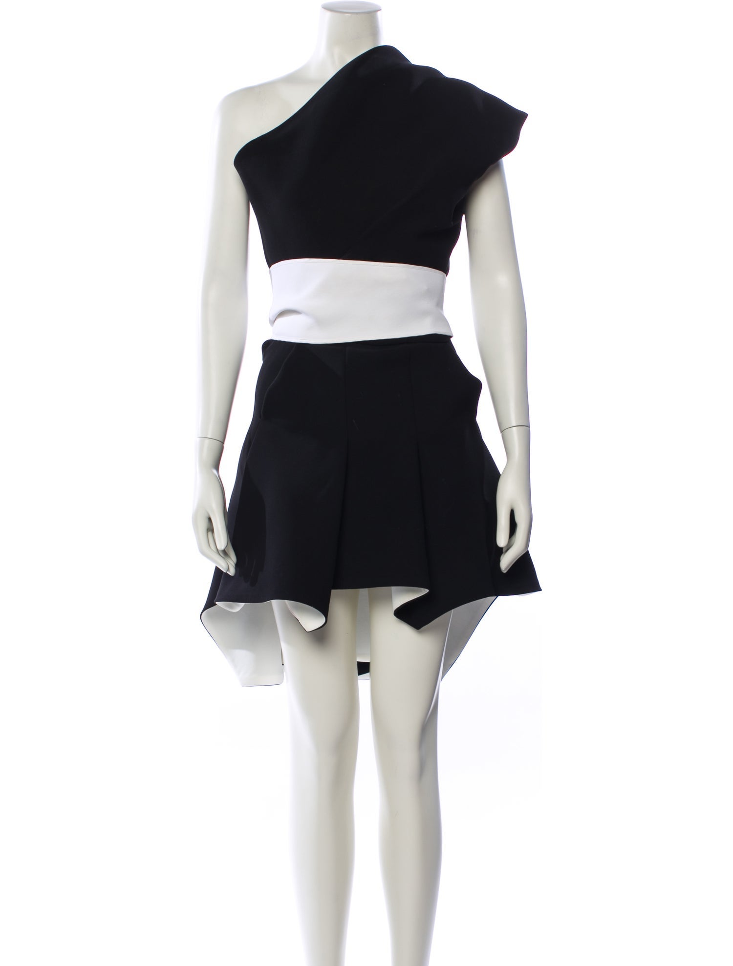 Maticevski One-Shoulder Knee-Length Dress