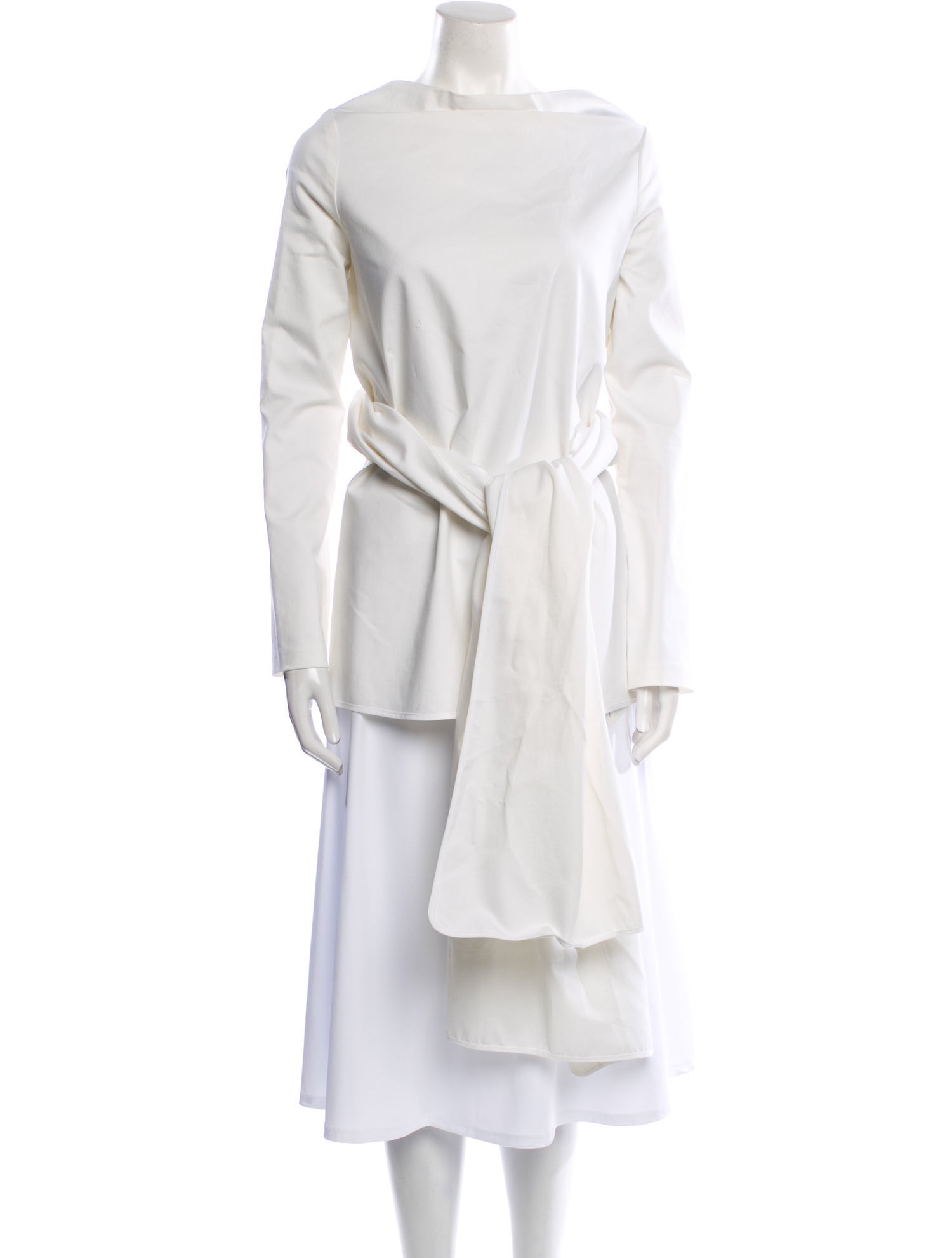 Maticevski Bateau Neckline Long Sleeve Tunic