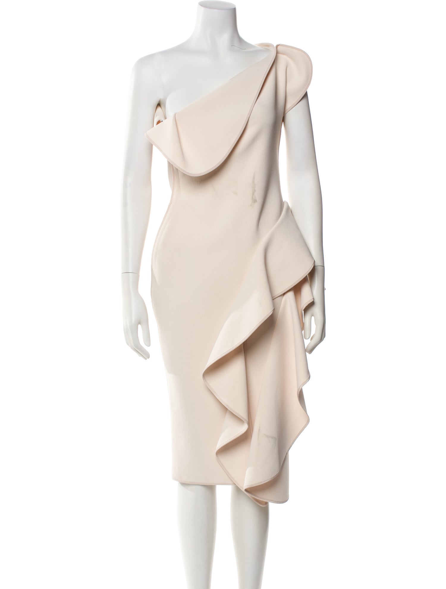 Maticevski One-Shoulder Midi Length Dress