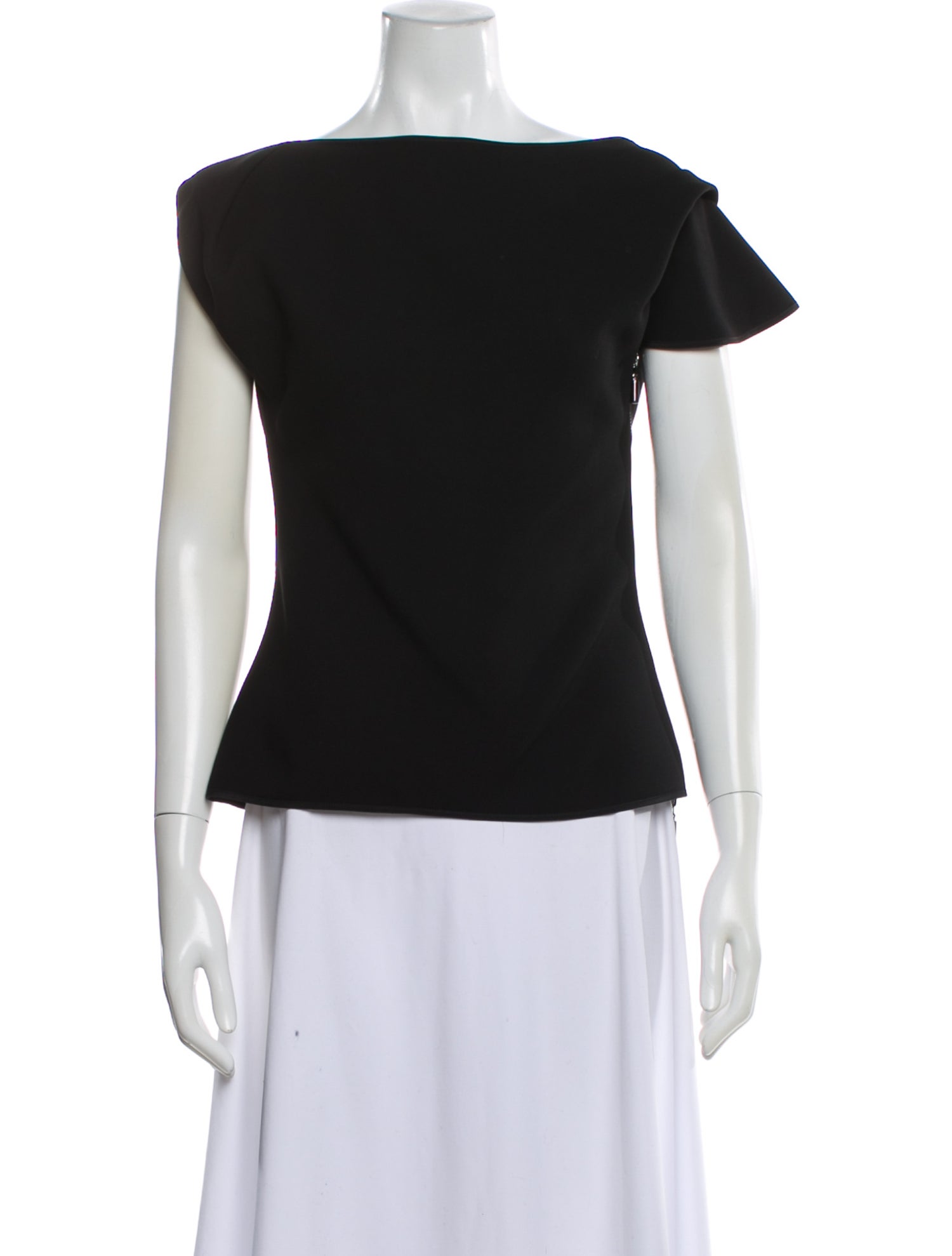Maticevski Bateau Neckline Short Sleeve Top