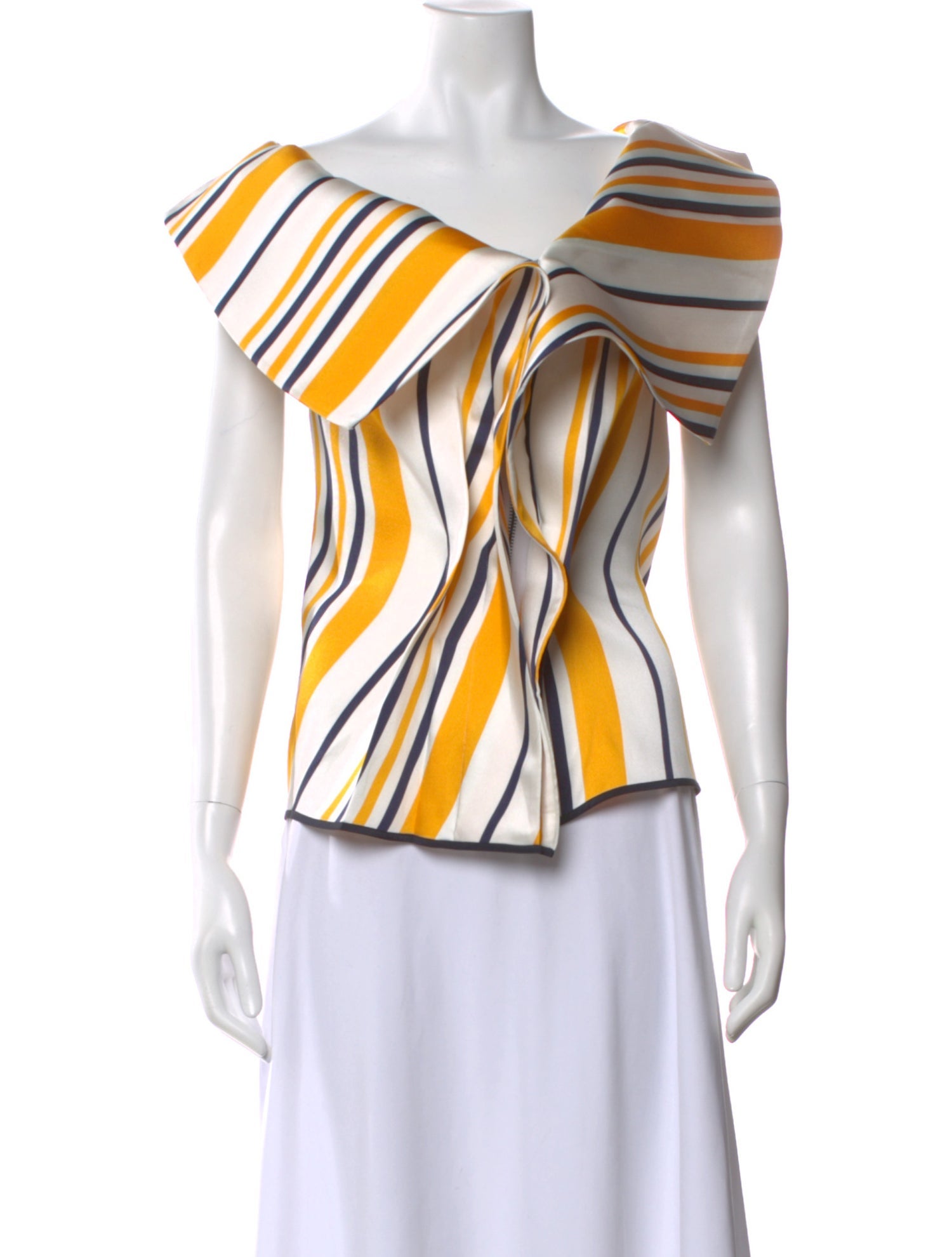 Maticevski Striped Off-The-Shoulder Top