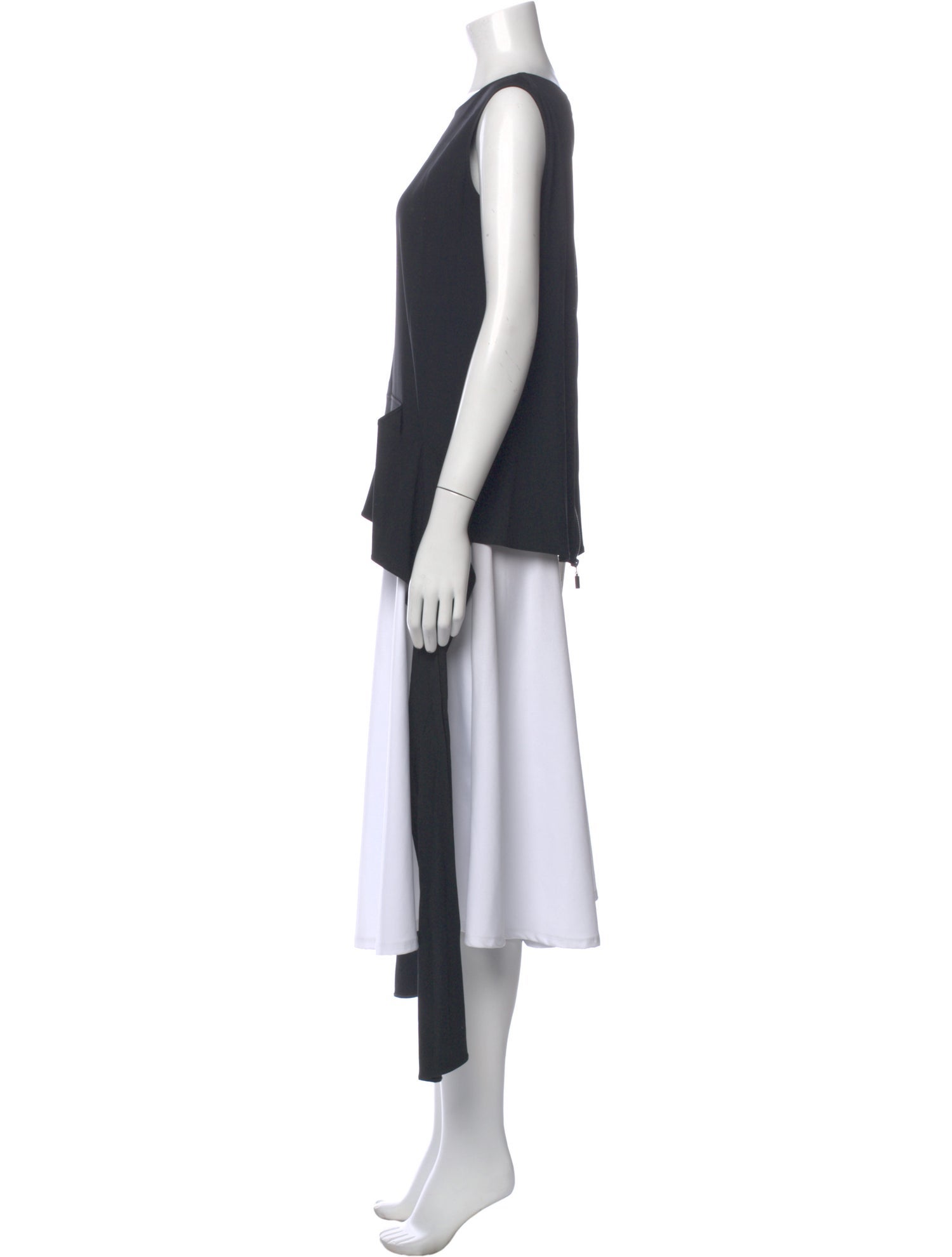 Maticevski Crew Neck Sleeveless Top