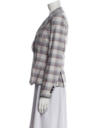 Michelle Waugh Plaid Print Blazer