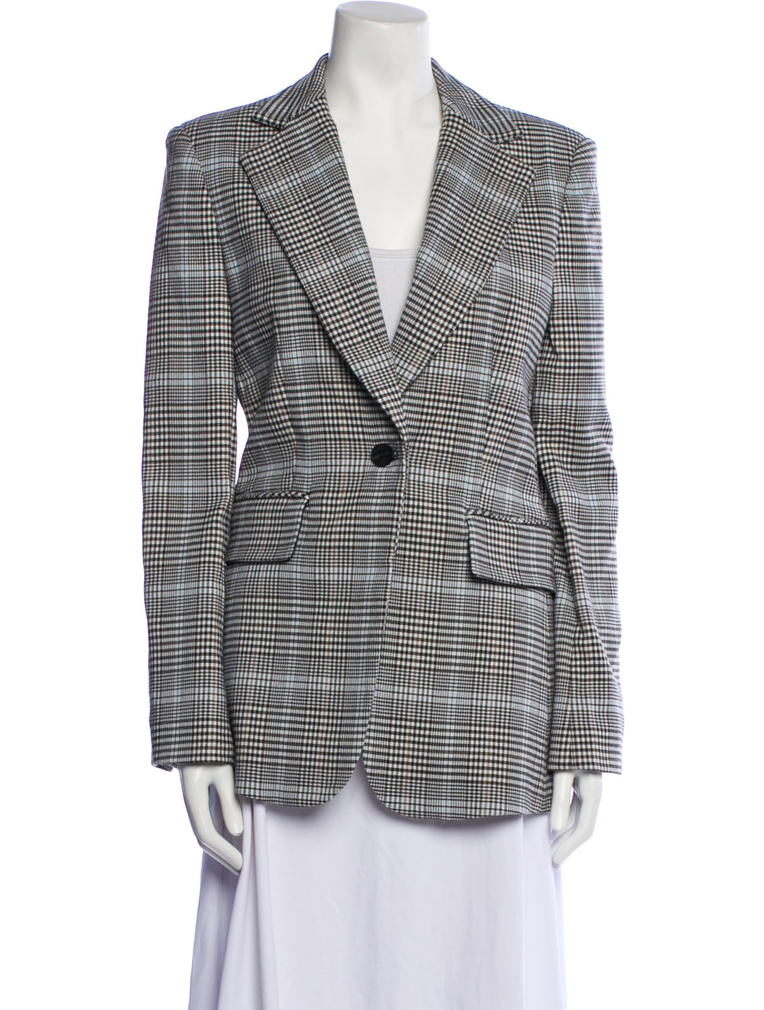 Michelle Waugh Plaid Print Blazer w/ Tags