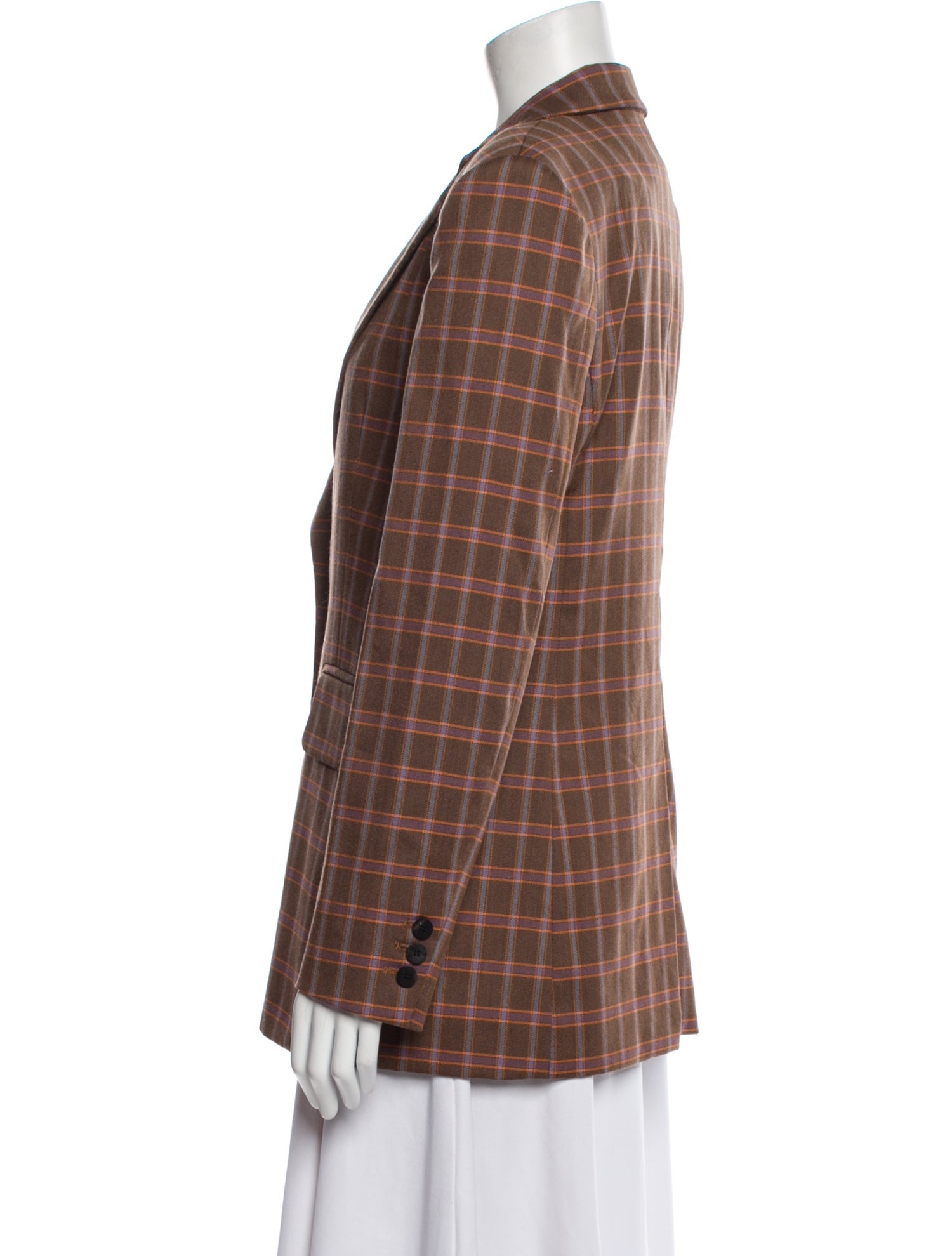Michelle Waugh Plaid Print Blazer