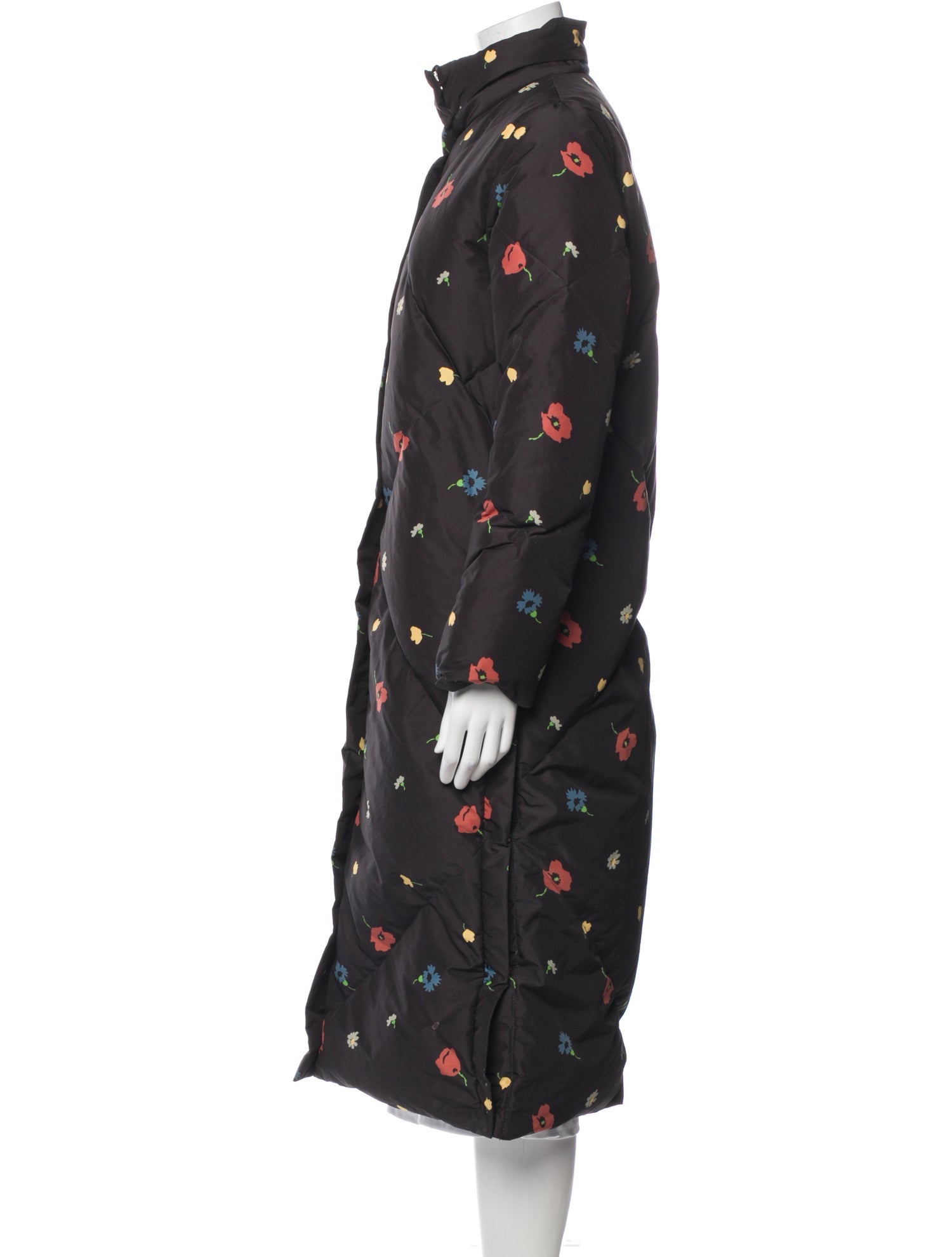 Michelle Waugh Floral Print Trench Coat