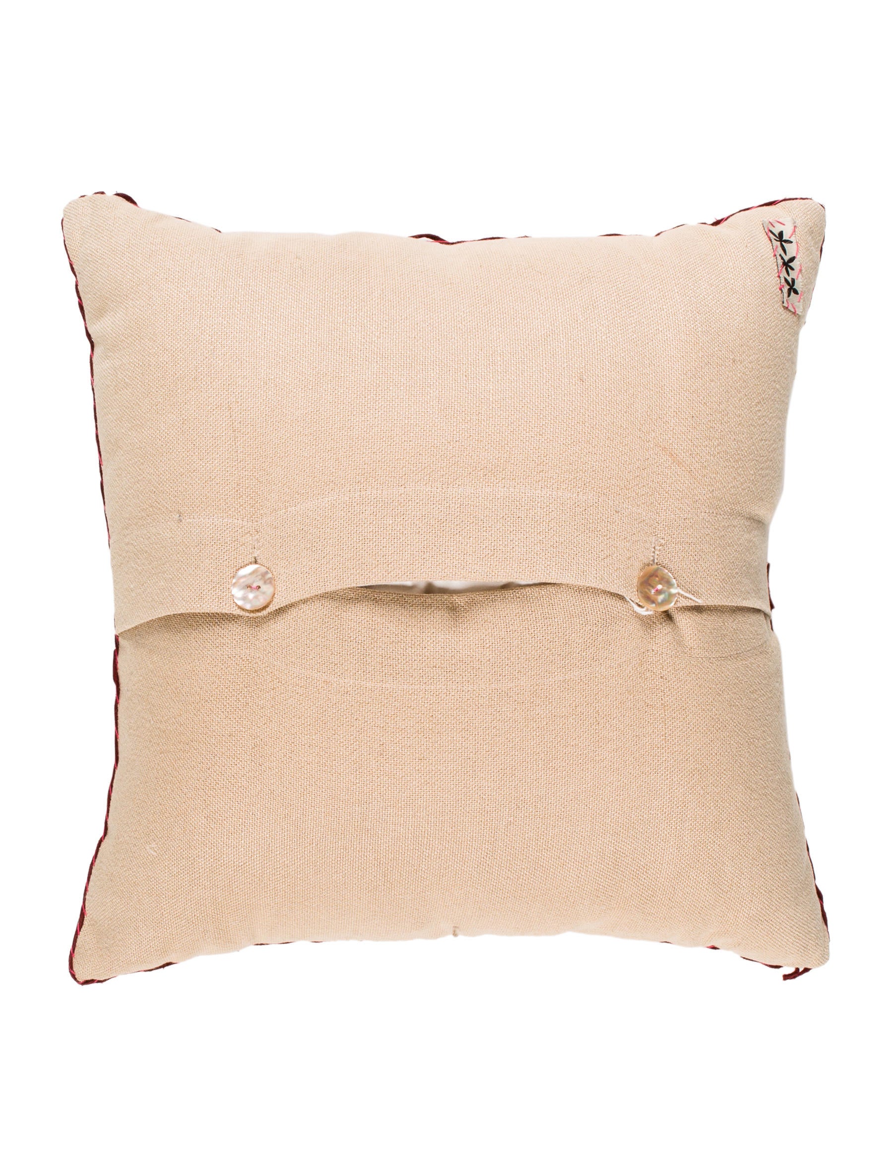 Madeline Weinrib Mother of Pearl-Embellished Throw Pillow - Pillows And Throws - MWR20028 The ...